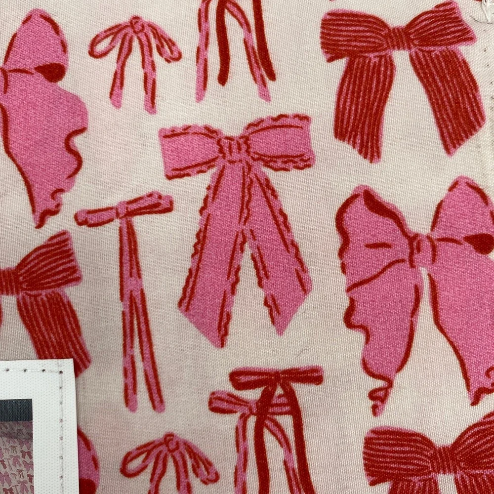 Berkshire Sheet Set KING Artist Series Pink Red Bow Ribbon Krissy Mast Whimsical